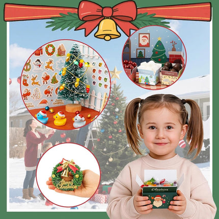 67 PCS Dollhouse Christmas Miniature Decorations DIY 1:12 Mini Snowman Gifts
