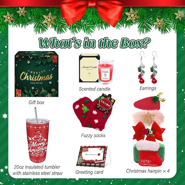 Christmas Gifts for Her 2024 – Unique Gift Basket with 20 oz Tumbler for a Special Xmas Surprise