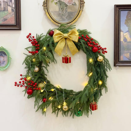 2Pcs 6FT Norfolk Pine Garland – Real Touch Xmas Greenery for Holiday Decor