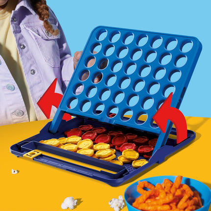 Hasbro Connect 4 Game 2025 Edition with Storage Case and Score Tracker