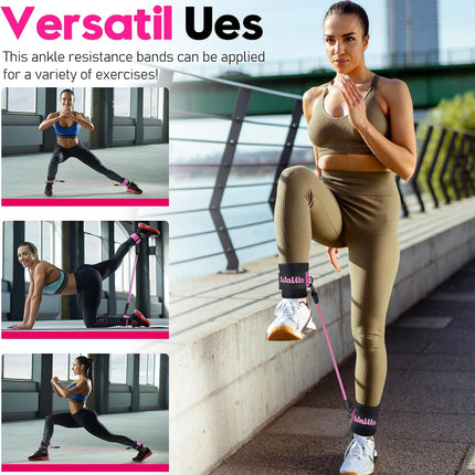 Ankle Strap Resistance Bands for Women Men Lower Body Exercise Fitness