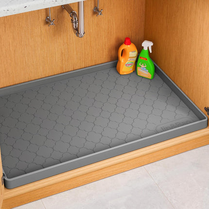 Waterproof Under Sink Silicone Mat 34"x22" – Cabinet & Shelf Protector