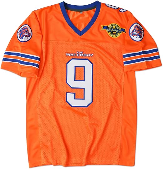 Men's Bobby Boucher #9 The Waterboy Football Jersey, 90s Movie Party Costume Shirt