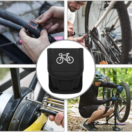 Bike Repair Kit with 3 Tire Levers, 5 Patches, Tire Rasp & Storage Work Bag