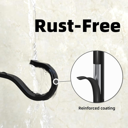 2-Pack Iron Plant Hangers 6" – Heavy Duty Outdoor Hooks for Hanging Plants