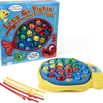 Let's Go Fishin' – Original Fast-Action Game by Pressman, 1-4 Players