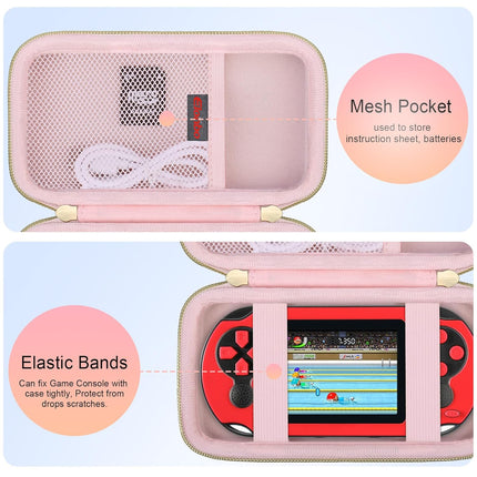 Pink Gaming Console Travel Bag – Fits TaddToy, WELLST·G, Beijue & Family Pocket
