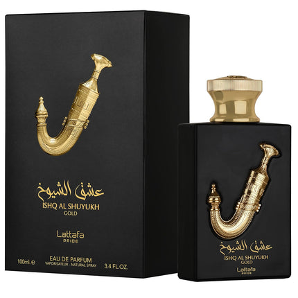 Lattafa Pride Ishq Al Shuyukh Gold Perfume Unisex 100ml Eau de Parfum Woody Leather