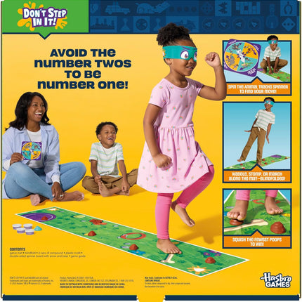 Poop Party Spinner Game Blindfold Challenge Family Game for Kids Age 4+