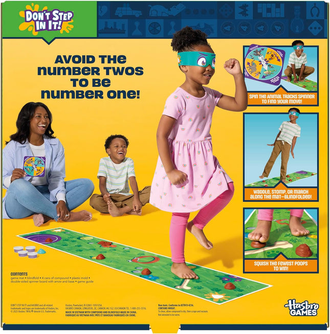 Poop Party Spinner Game Blindfold Challenge Family Game for Kids Age 4+
