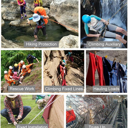 Static Climbing Rope 10M-352M for Rock Climbing, Rescue & Outdoor Use