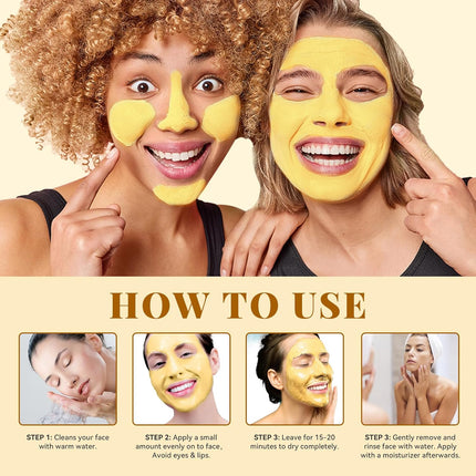 Vitamin C Clay Face Mask – Deep Cleansing, Pore Refining & Oil Control, 4.23oz