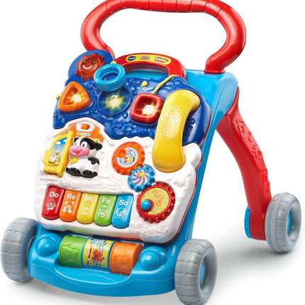 Sit to Stand Learning Walker Baby Toy Push Walker Toddler Development Blue