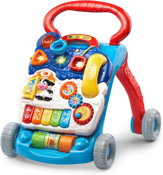 Sit to Stand Learning Walker Baby Toy Push Walker Toddler Development Blue