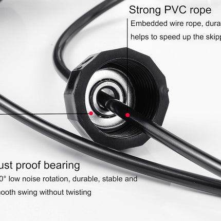 Jump Rope for Exercise – Adjustable, Speed Rope with Bearings, Women & Men