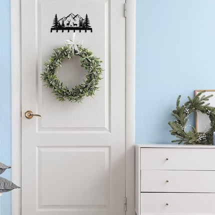 8 Metal Deer Hooks for Wall – Christmas Key Rack & Mountain Forest Wall Decor