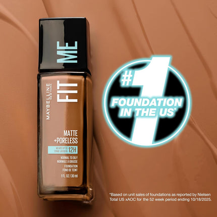 Fit Me Matte + Poreless Liquid Foundation Natural Beige 1 Count