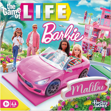 The Game of Life Barbie Edition – Board Game for Kids 8+, 2–4 Players