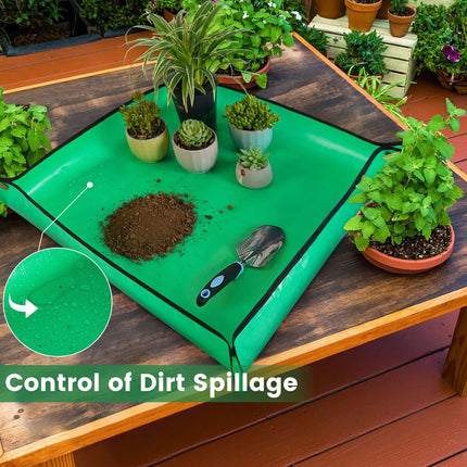 Waterproof Repotting Mat 27"x27" – Ideal for Indoor Plants & Succulents