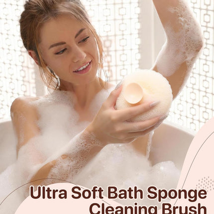 4PCS Super Soft Sunflower Loofah Sponges – Shower Mesh Body Cleaning Balls