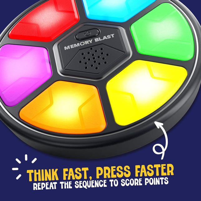 Memory Game for Kids, Travel & Handheld Toy for Boys & Girls Ages 4–12