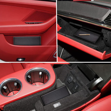Car Registration & Insurance Card Holder – Carbon Fiber Organizer for Glove Box