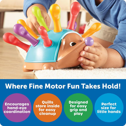 Toddler Spike Hedgehog Toy with Shape Matching Fine Motor Skills Game