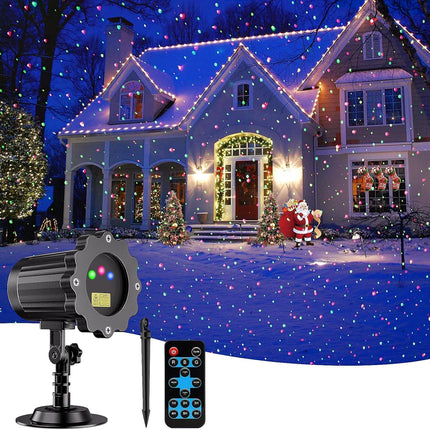Laser Christmas Projector Lights – Outdoor Waterproof Star Show w/ Remote