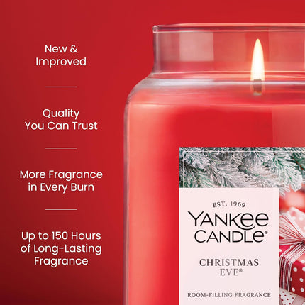 Christmas Candle 22oz – Scented Jar with 150hr Burn Time, Great Gift Idea
