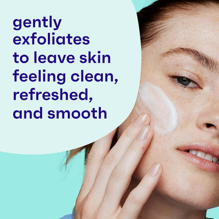 Oil-Free Deep Action Exfoliating Facial Cleanser 7oz, Pro-Vitamin B5 Daily Face Wash