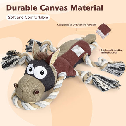 Tough Squeaky Dog Toys for Aggressive Chewers – Durable Chew Toys for Large Dogs