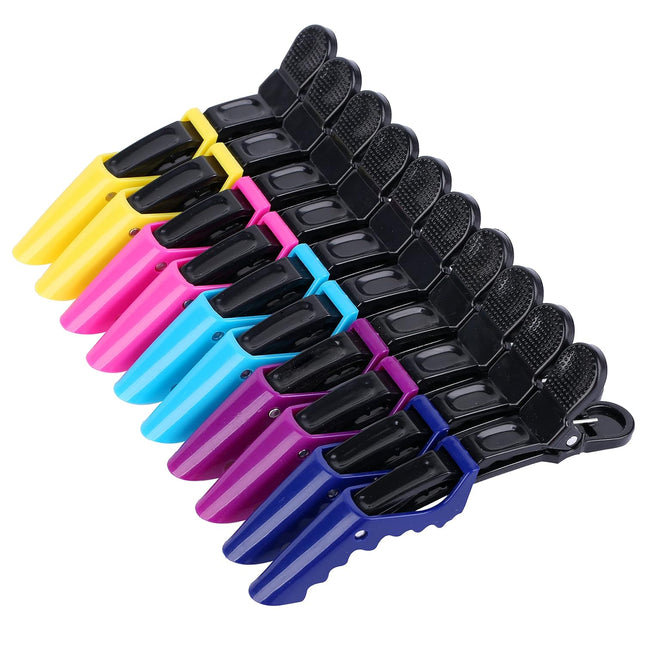 10 Pack Hair Clips Women Alligator Sectioning Clips Wide Teeth Salon Quality