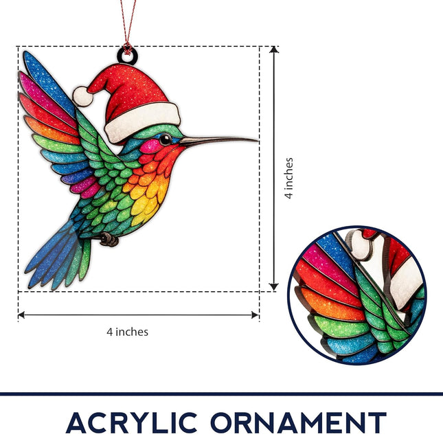 Hummingbird Christmas Ornament 2025 – Bird Tree Decor & Gift for Women