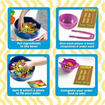 Noodle Knockout! Fine Motor & STEM Math Game for Kids Ages 4+
