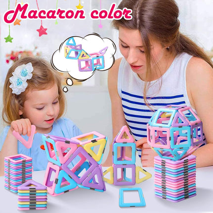 Magnetic Tiles Building Set for Kids 3+ – STEM Creative Castle Blocks Toy