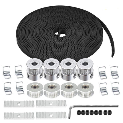 5M GT2 Timing Belt Pulley Kit 6mm Width 20T 5mm Bore for 3D Printer