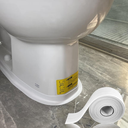 White Bathroom Caulking Tape for Tub Surround Toilet & Countertop