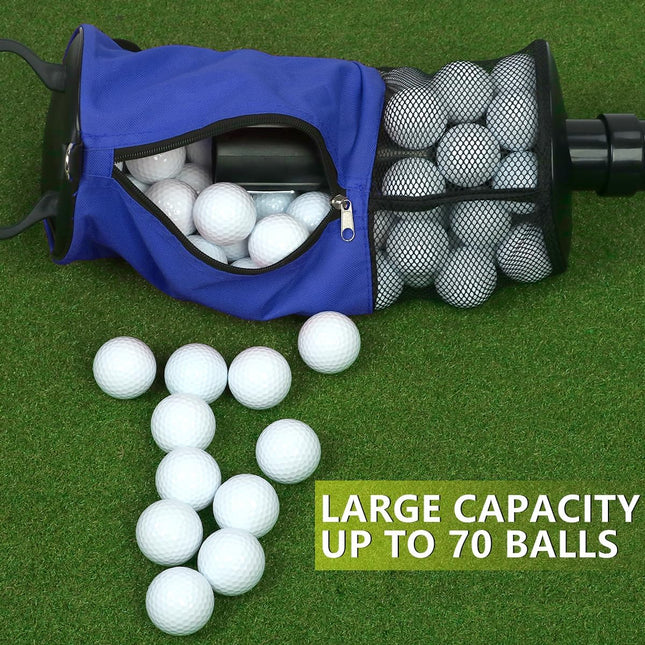 Golf Ball Pickup Shag Bag – Portable with Removable Tube & Convenient Storage