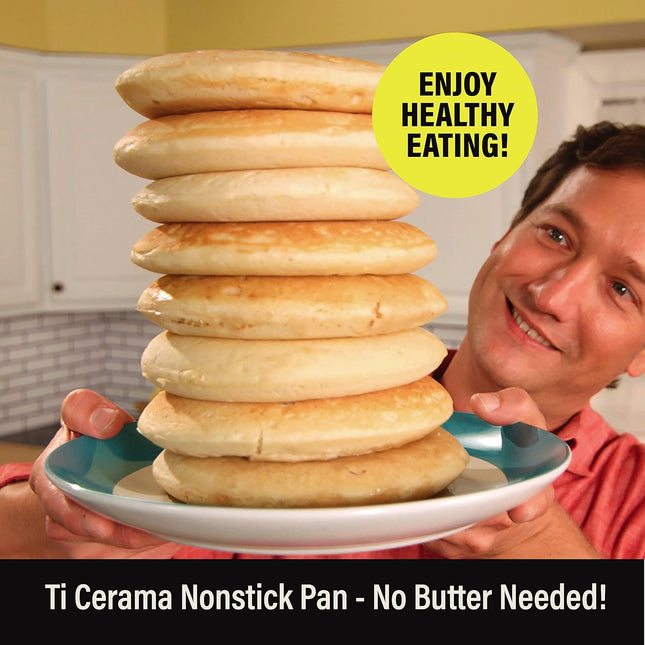 Pancake Griddle Pan – Double-Sided Nonstick for Fluffy Pancakes & Breakfast