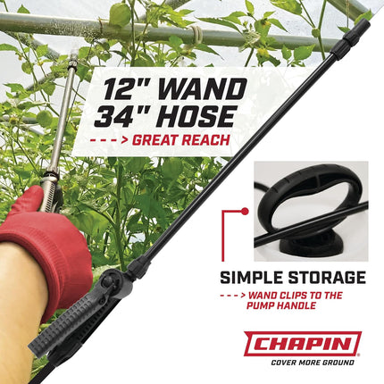 SureSpray Pump Sprayer 1-Gallon – Long Reach Hose, Easy Fill, Adjustable