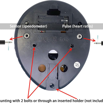 Replacement Bike Monitor Speedometer LCD, Heart Rate Tracker for Indoor Stationary Bikes