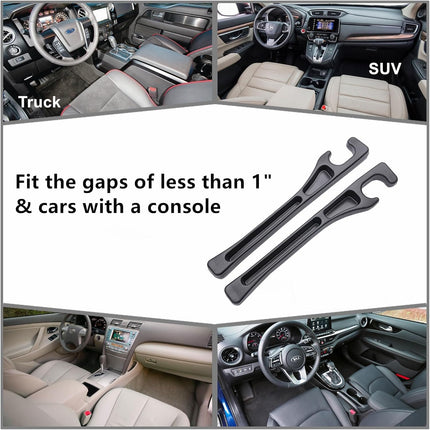 2-Pack Car Seat Gap Guard Insert – Prevents Items from Falling with No-Drop Crevice Blocker