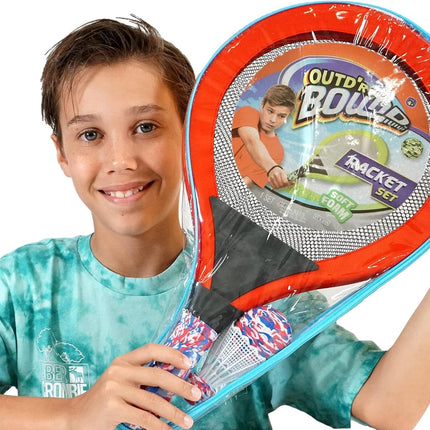 Beach Paddle Ball Set 2 Rackets Ball & Birdie Outdoor Beach Garden Game Toy