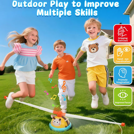4-in-1 Outdoor Game – Jump, Toss, Ring & Baseball Toy for Kids 3–8