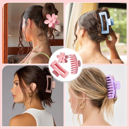 16PCS Spa Headband Set Face Wash Wristbands Clips Hair Ties Gift Box