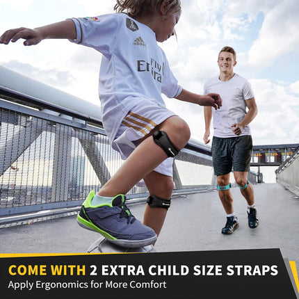 2 Pack Patella Knee Strap, Adjustable Tendon Support Brace for Sports Pain