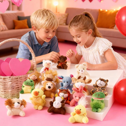 24-Pack Mini Animal Plush Toys – 3" Stuffed Animals for Kids & Gifts