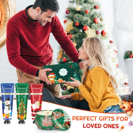 Christmas Gifts for Women – Scented Candles & Hand Cream Lotion Set, Perfect Birthday Gift Basket