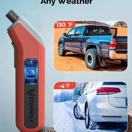 T300 Digital Tire Pressure Gauge 200 PSI, ANSI Grade 2A, Orange, Car & Truck