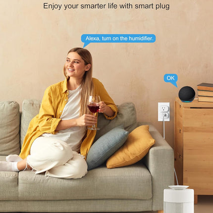 4-Pack Smart Plugs – WiFi Outlet, Alexa & Google Compatible, Timer & Remote